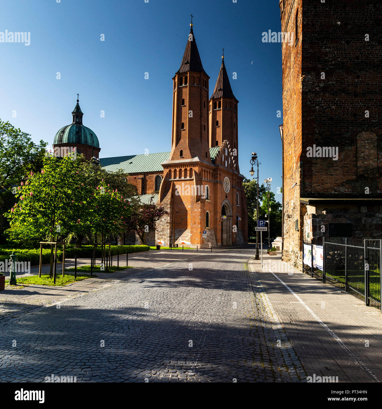 Europa, Poland, Voivodeship Masovian, Plock - Cathedral - Cathedral of the Blessed Virgin Mary of Masovia Stock Photo