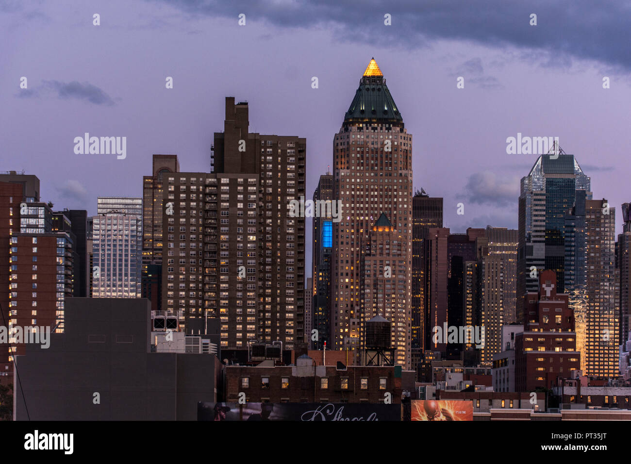 Nigthly New York in the USA Stock Photo