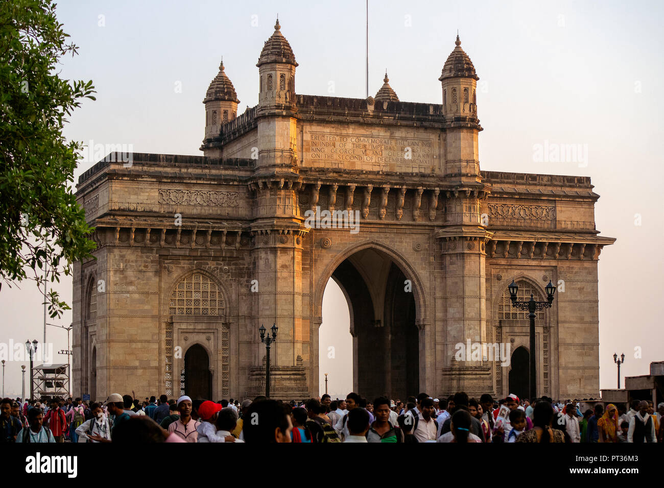 The Gateway of India. A great landmark for national and international tourists visiting Mumbai, India. Stock Photo