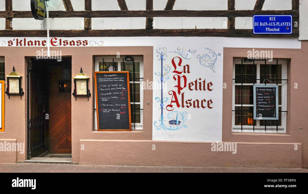 Restaurant La Petite Alsace In The Old Town Petite France