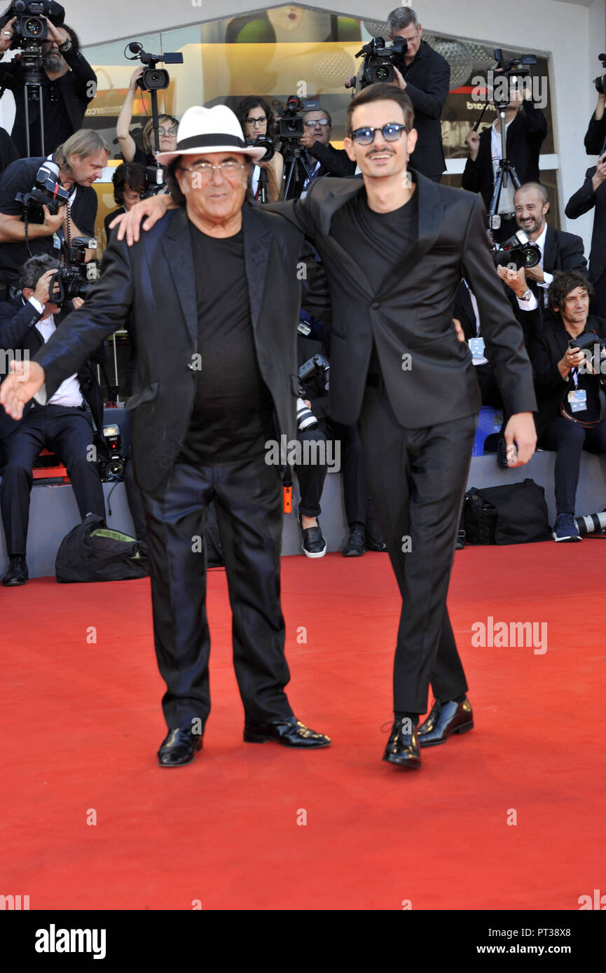75th Venice International Film Festival - 'Vox Lux' - Premiere  Featuring: Fabio Rovazzi, Albano Carrisi Where: Venice, Italy When: 04 Sep 2018 Credit: IPA/WENN.com  **Only available for publication in UK, USA, Germany, Austria, Switzerland** Stock Photo