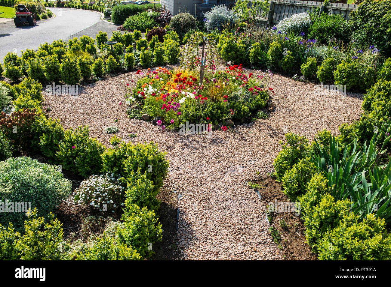 Australian flower garden, Victoria Stock Photo