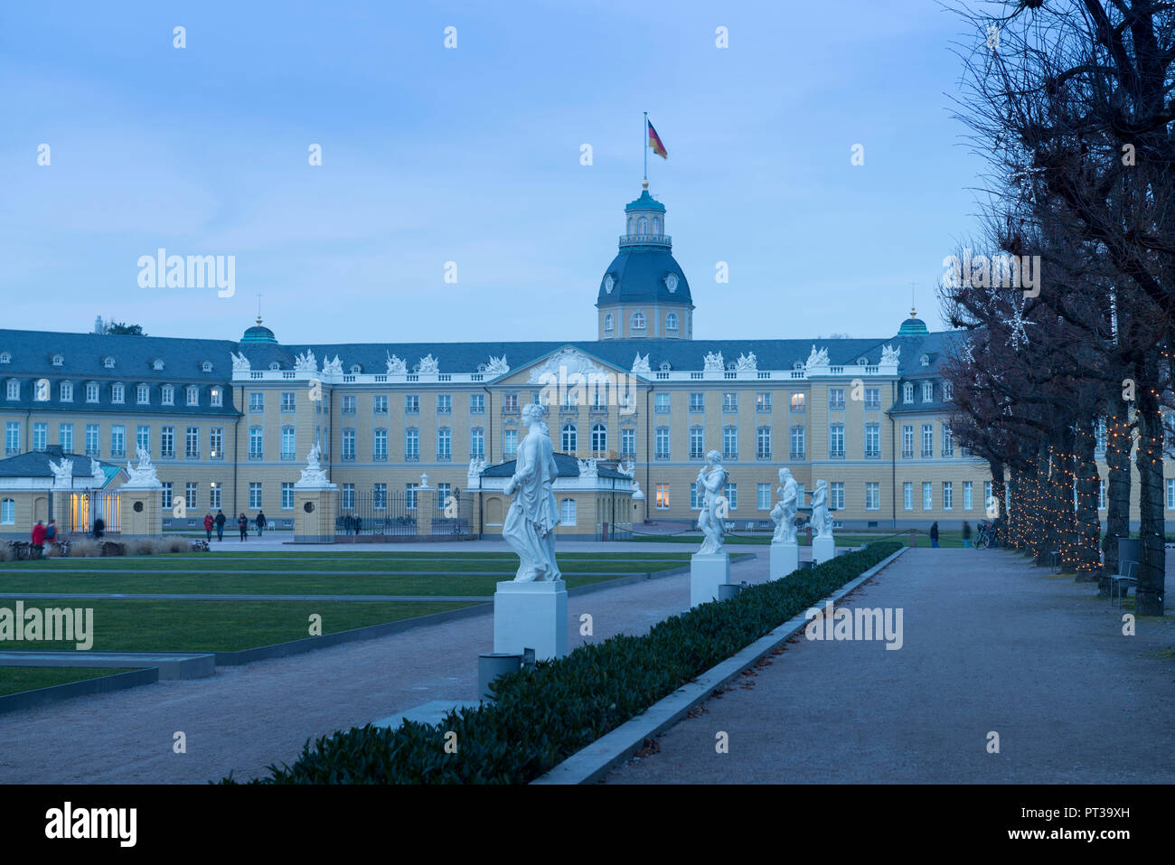 Germany Baden Wurttemberg Karlsruhe Palace Stock Photos Germany