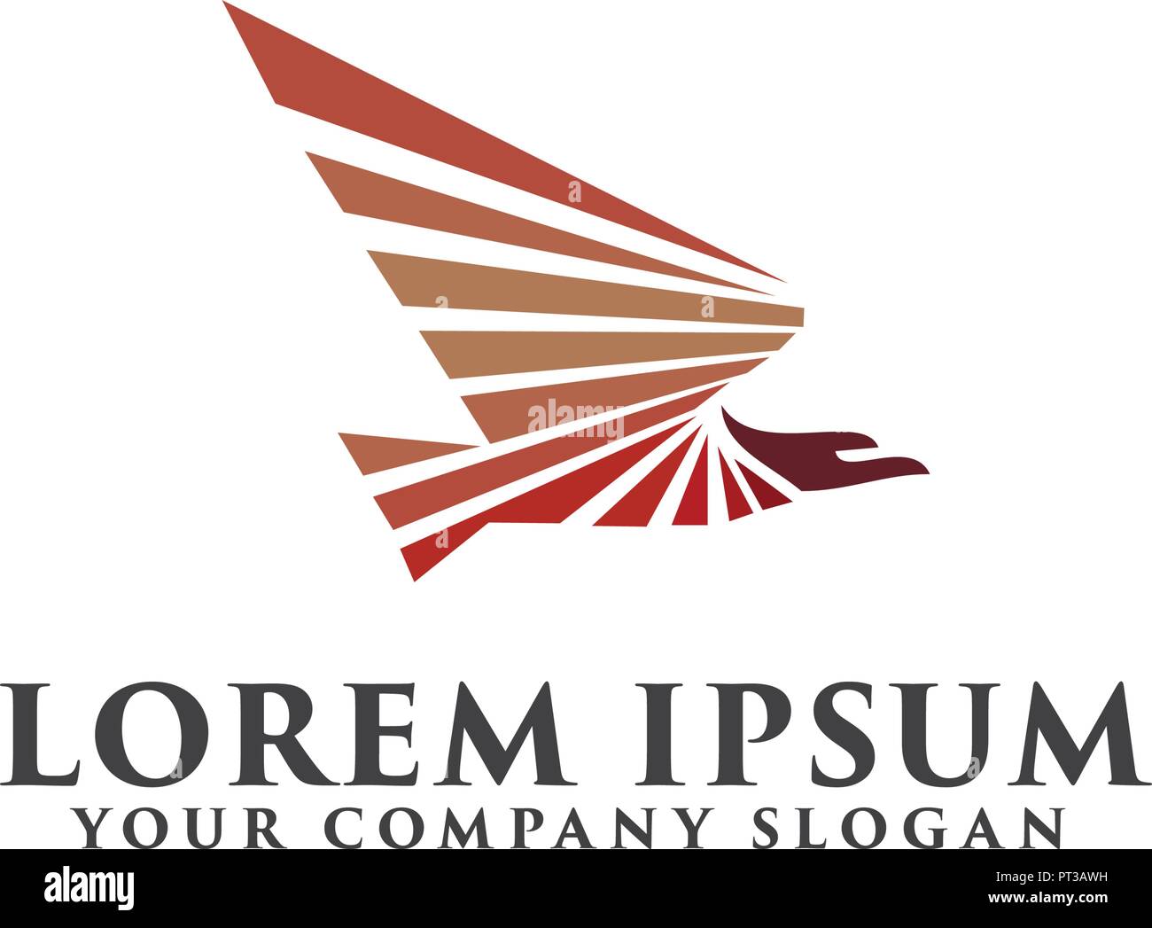 eagle Bird logo design concept template Stock Vector