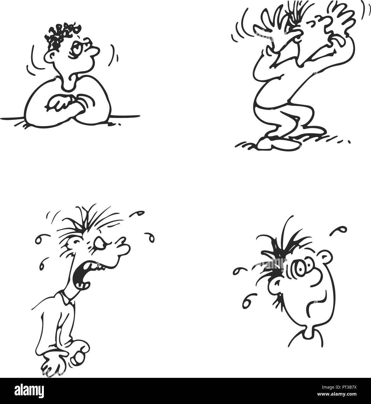 Cartoon characters emotion Black and White Stock Photos & Images - Alamy Cartoon characters emotion Black and White Stock Photos & Images - Alamy