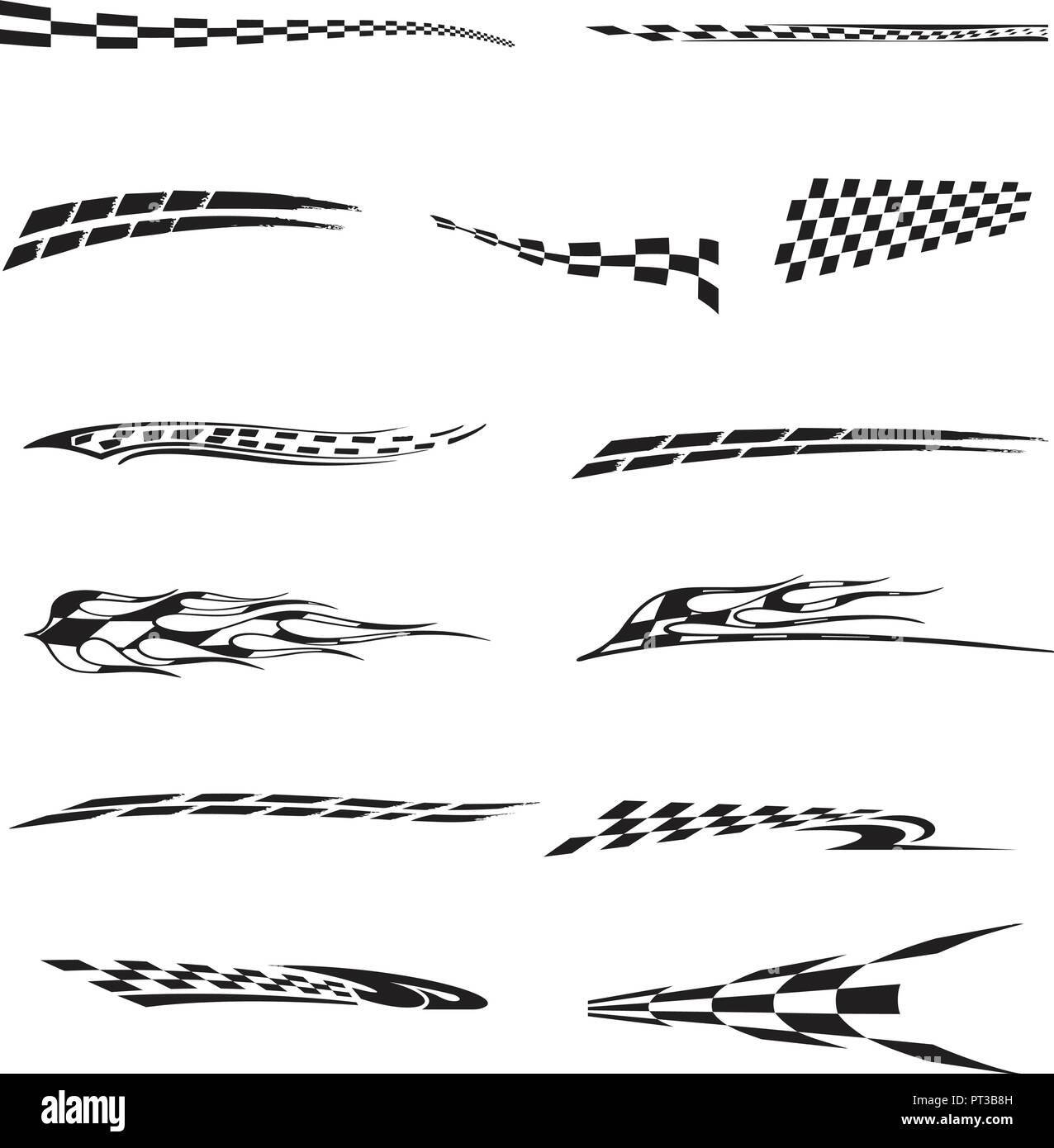 Vector of checkered racing flag splatters Stock Vector Image & Art Alamy