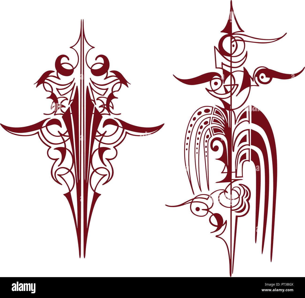 Pinstripe Graphics , Car Racing Vehicle Graphics, Vinyls & Decals Stock