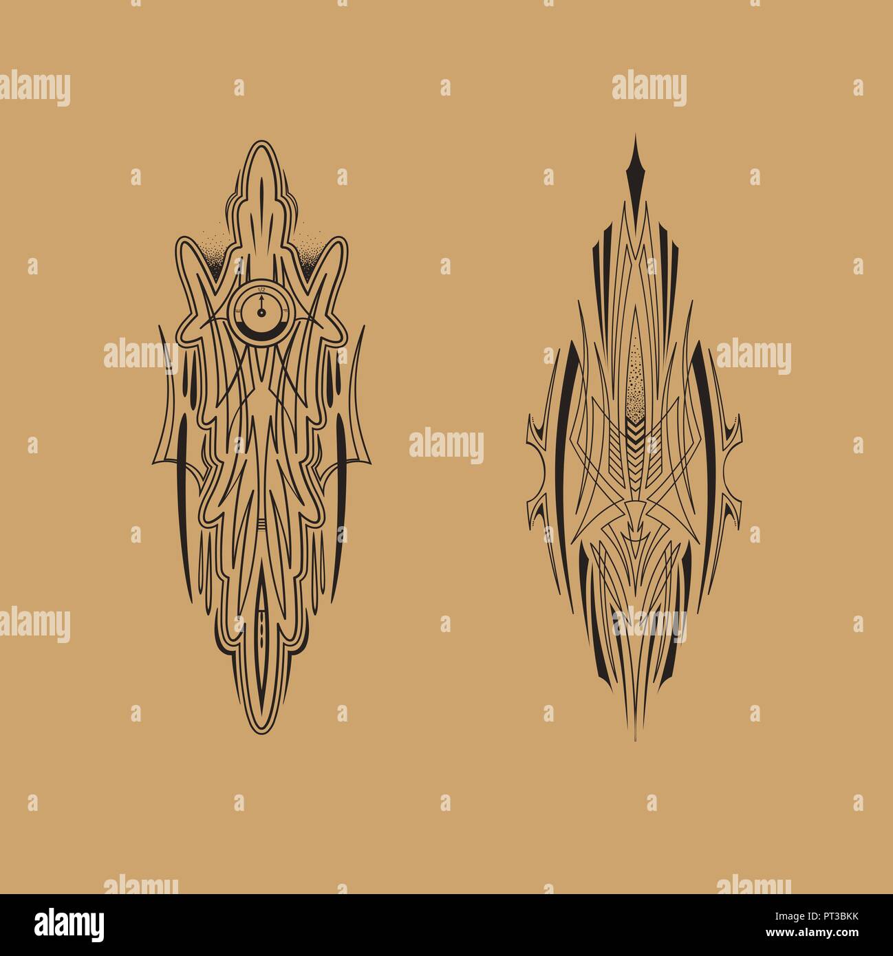 Pinstripe Graphics , Car Racing Vehicle Graphics, Vinyls & Decals Stock