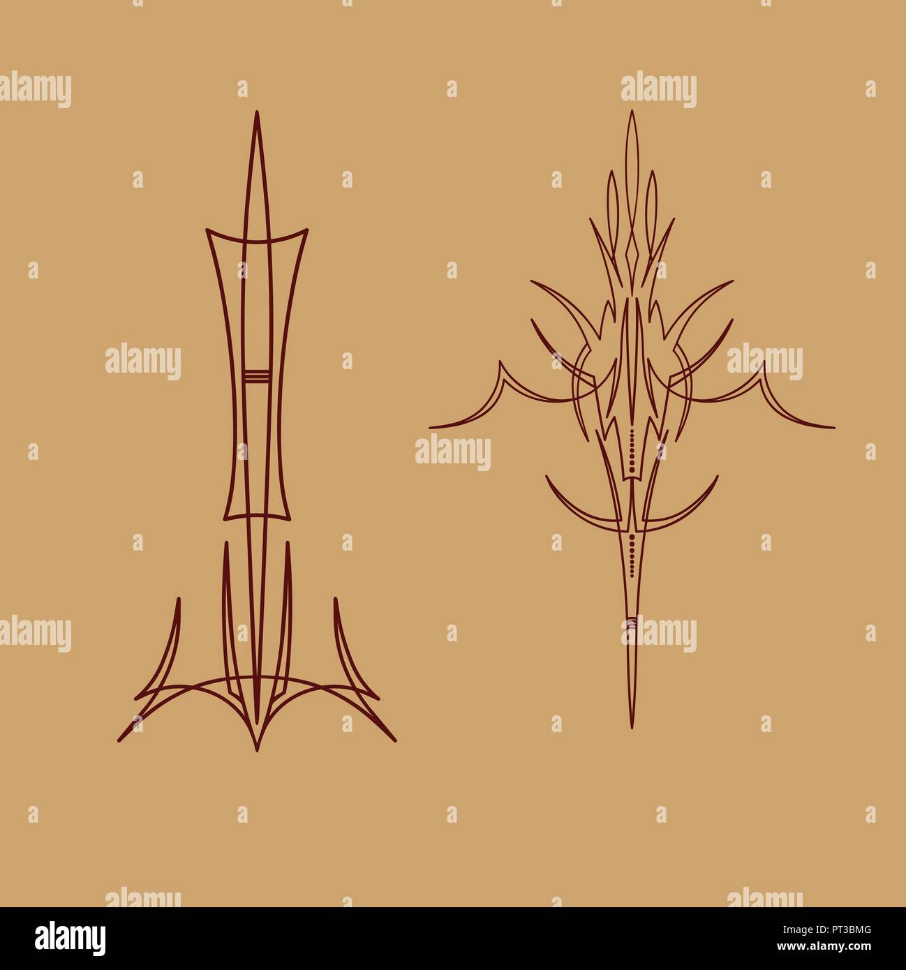 Pinstripe Graphics , Car Racing Vehicle Graphics, Vinyls & Decals Stock