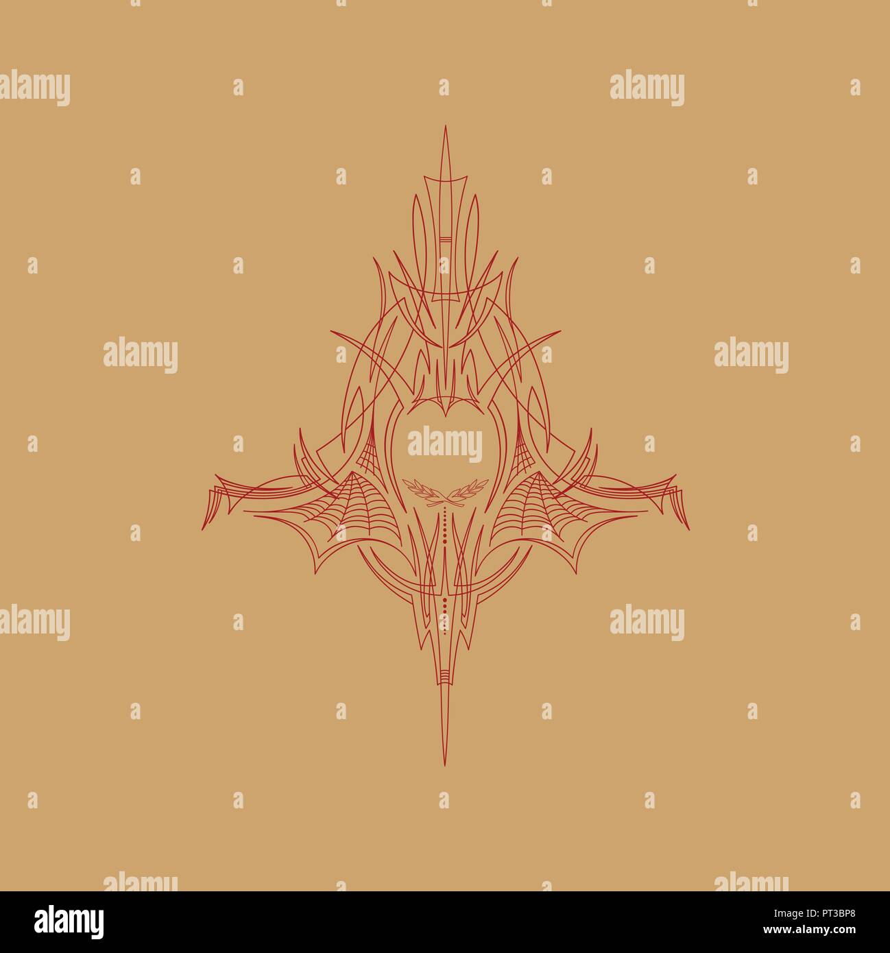 Pinstripe Graphics , Car Racing Vehicle Graphics, Vinyls & Decals Stock