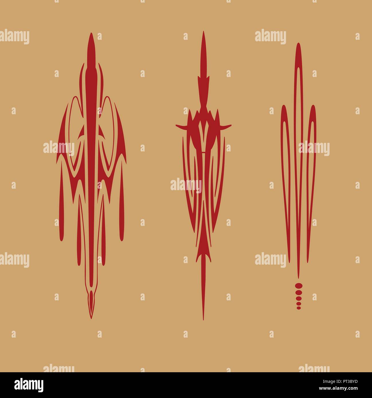 Pinstripe Graphics , Car Racing Vehicle Graphics, Vinyls & Decals Stock