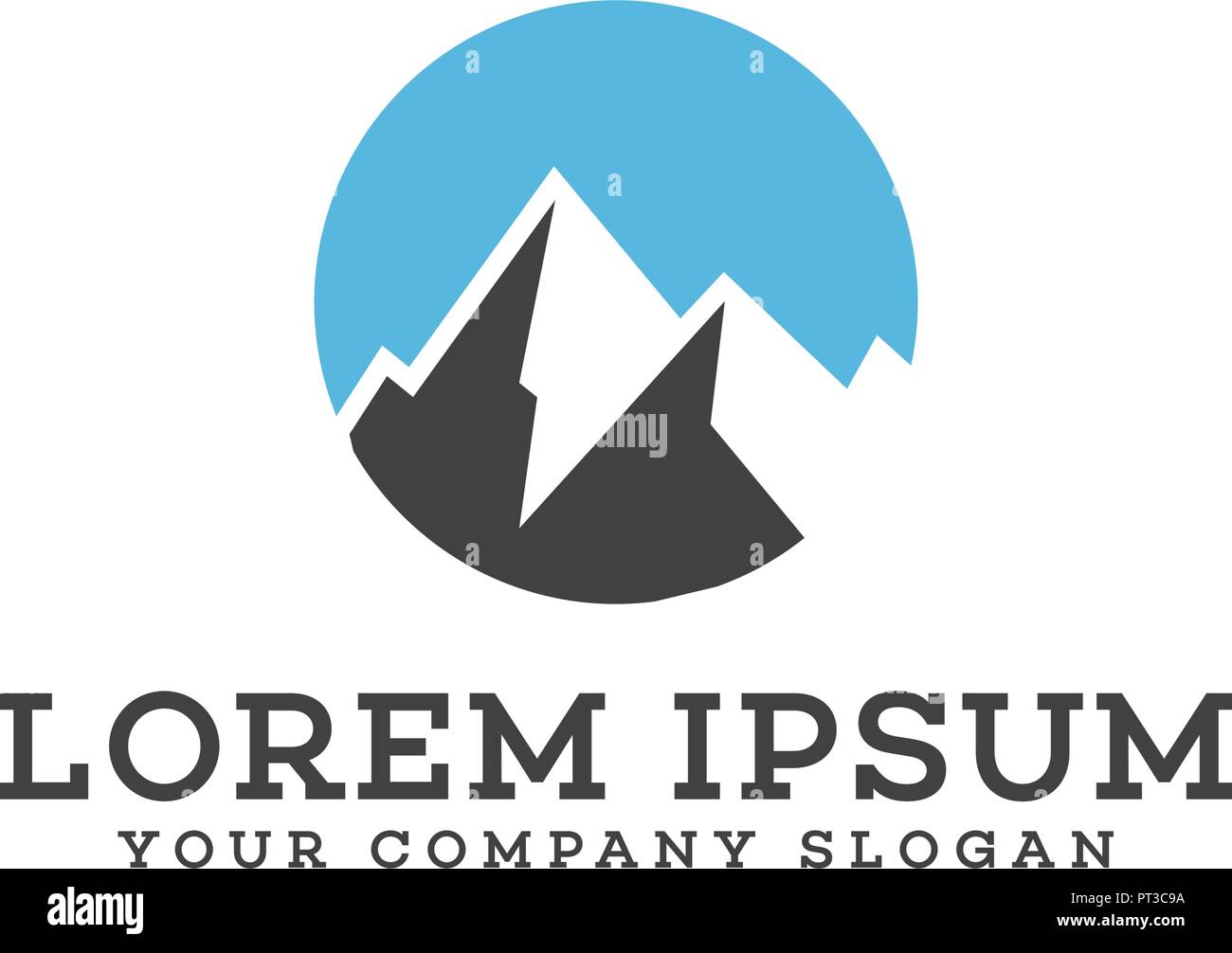 mountain logo design concept template Stock Vector Image & Art - Alamy