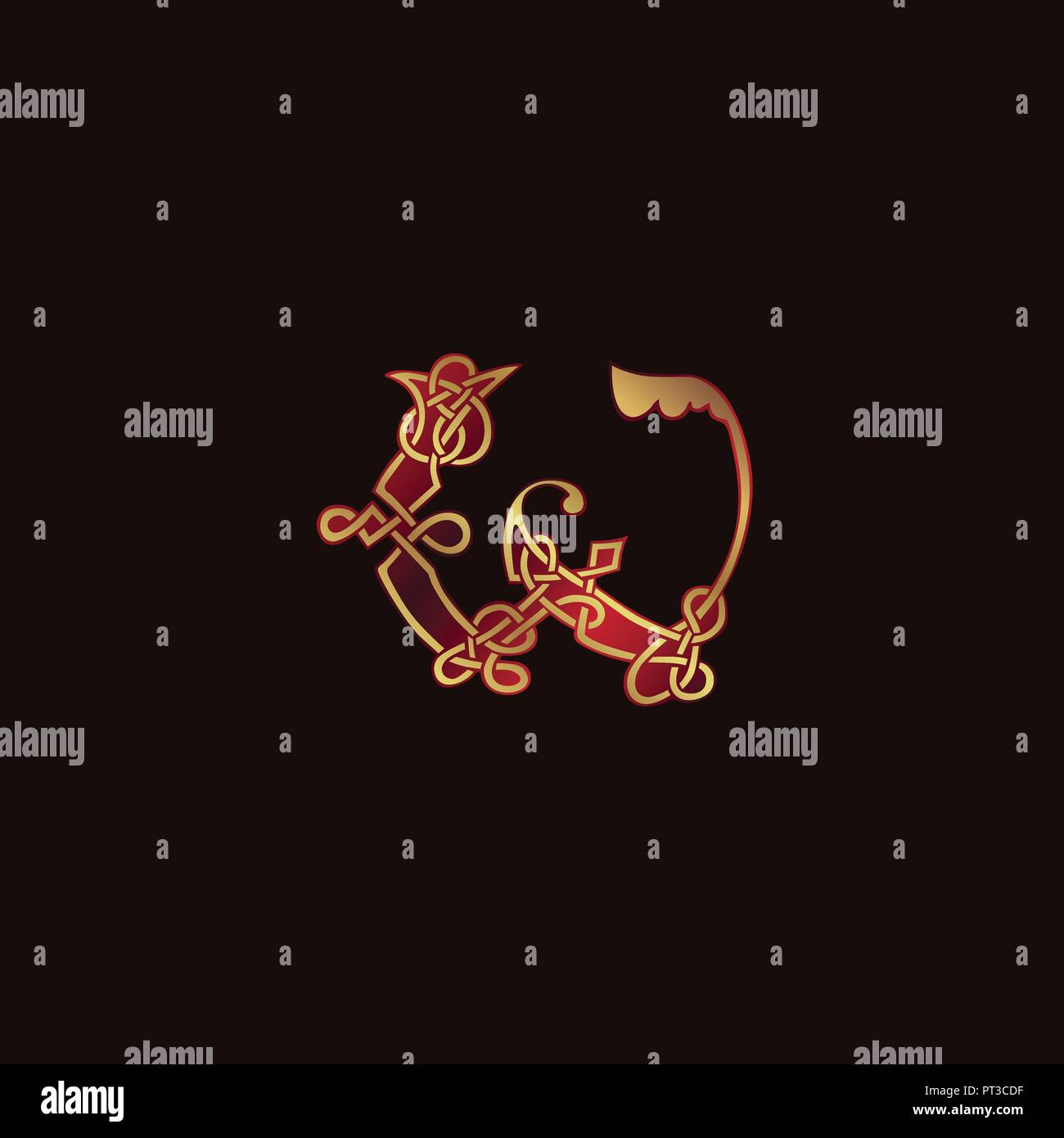luxury letter W Decoration Logo design concept template Stock Vector ...
