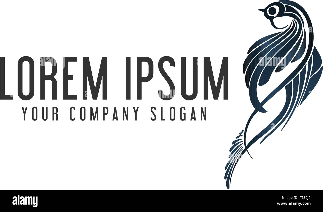 luxury bird logo design concept template Stock Vector Image & Art - Alamy