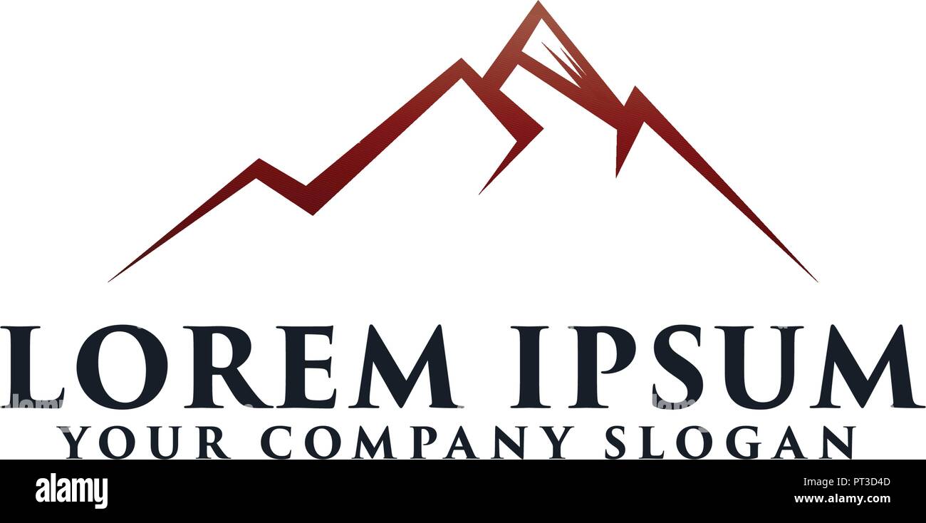 Mountain Logo design concept template Stock Vector Image & Art - Alamy
