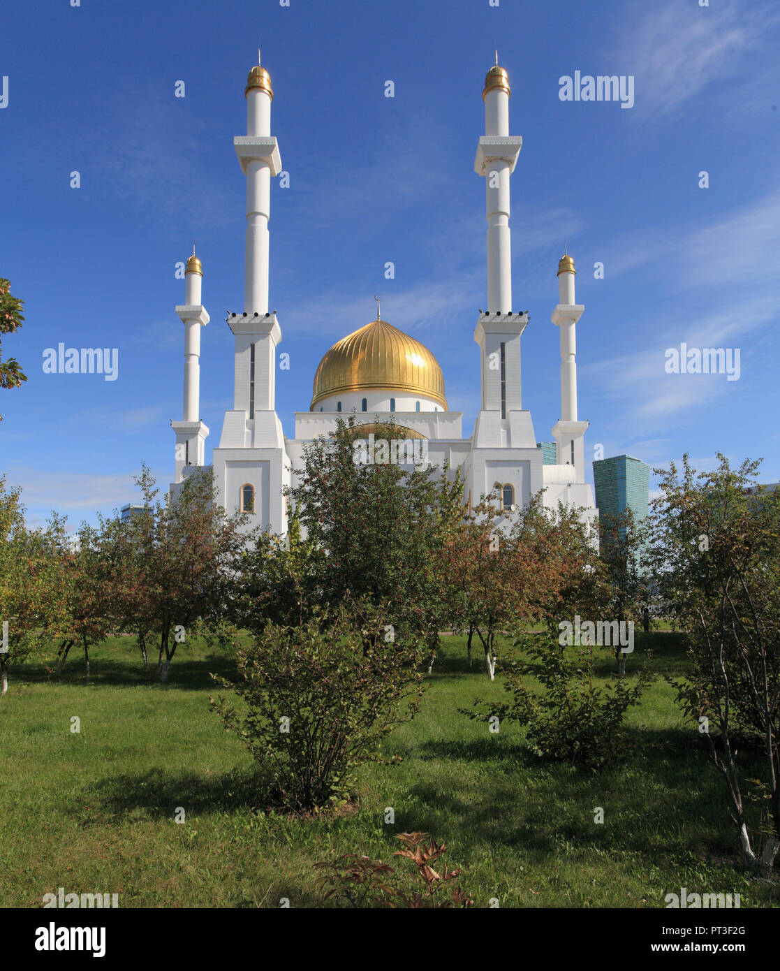 Kazakhstan; Astana; Nur Astana Mosque, Stock Photo