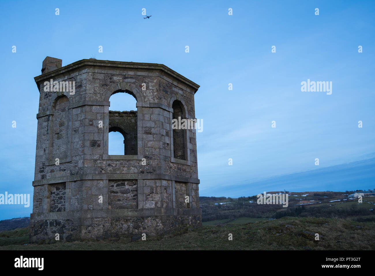 The Castle Semple Temple Stock Photo