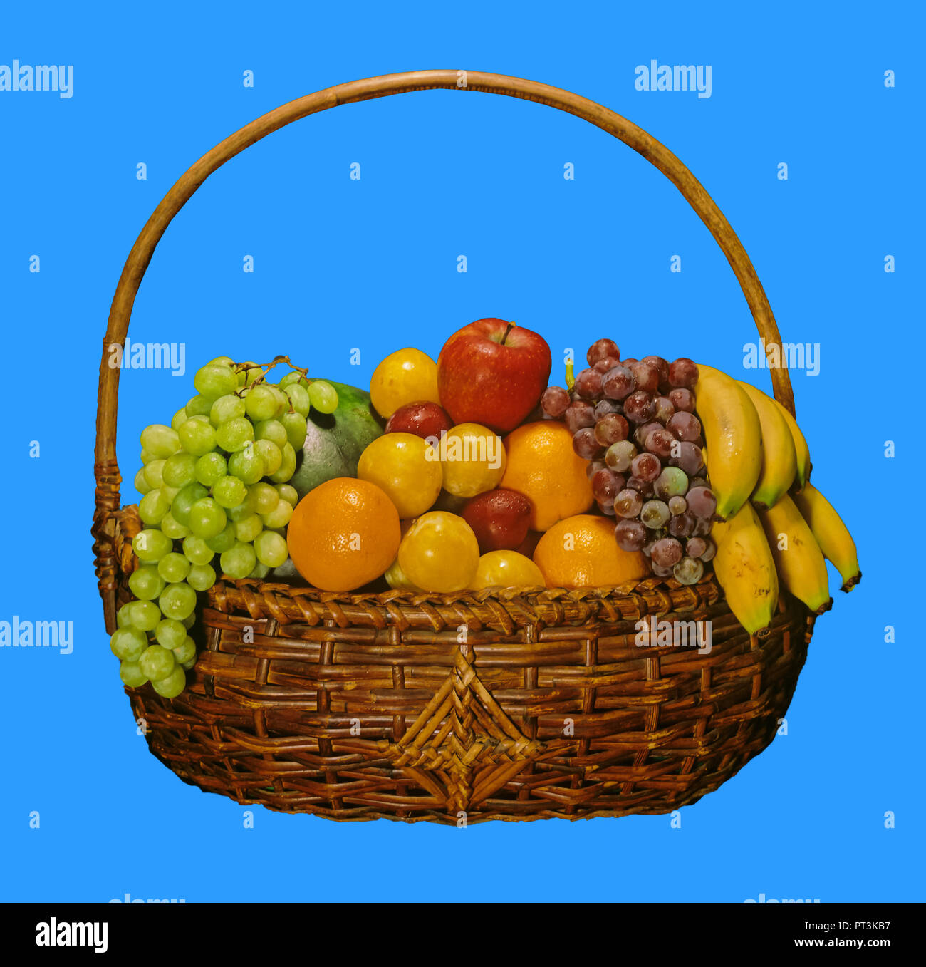 Basket with fruits. Spain. Europe Stock Photo