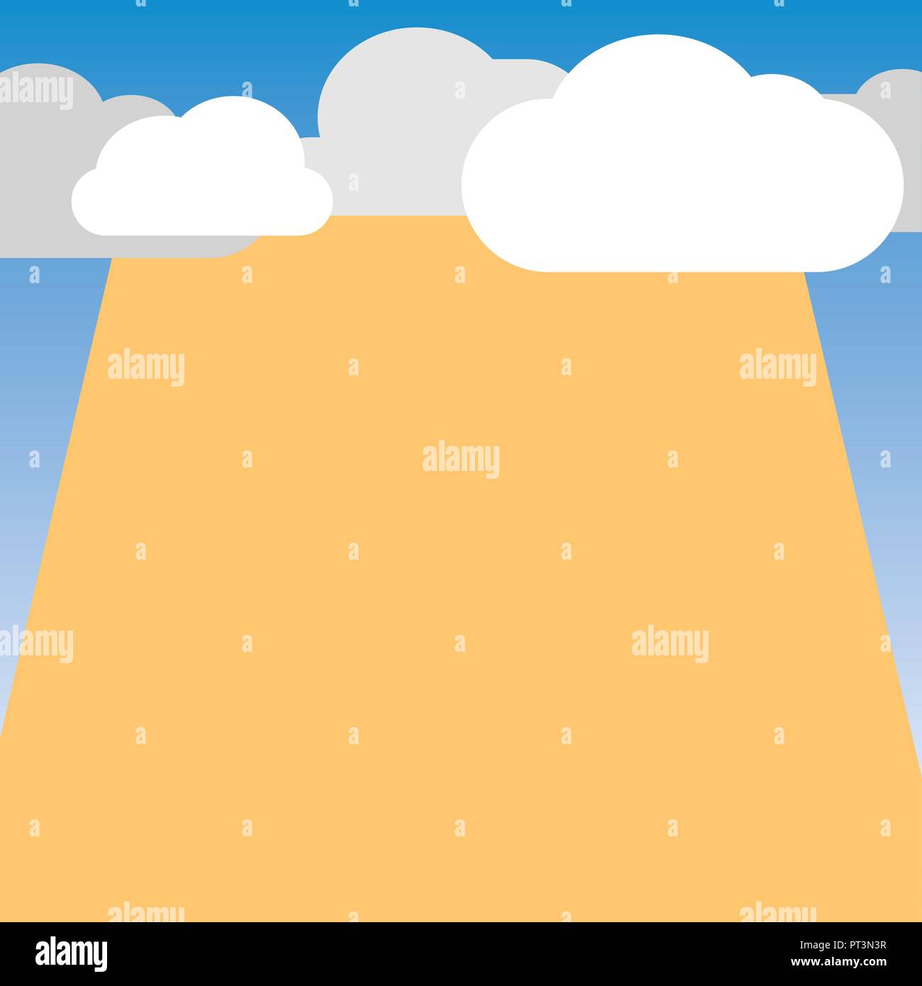 Flat design Vector Illustration Empty esp template copy text for Ad, promotion, poster, flyer, web banner, article. Blank Clouds Halftone above Empty  Stock Vector
