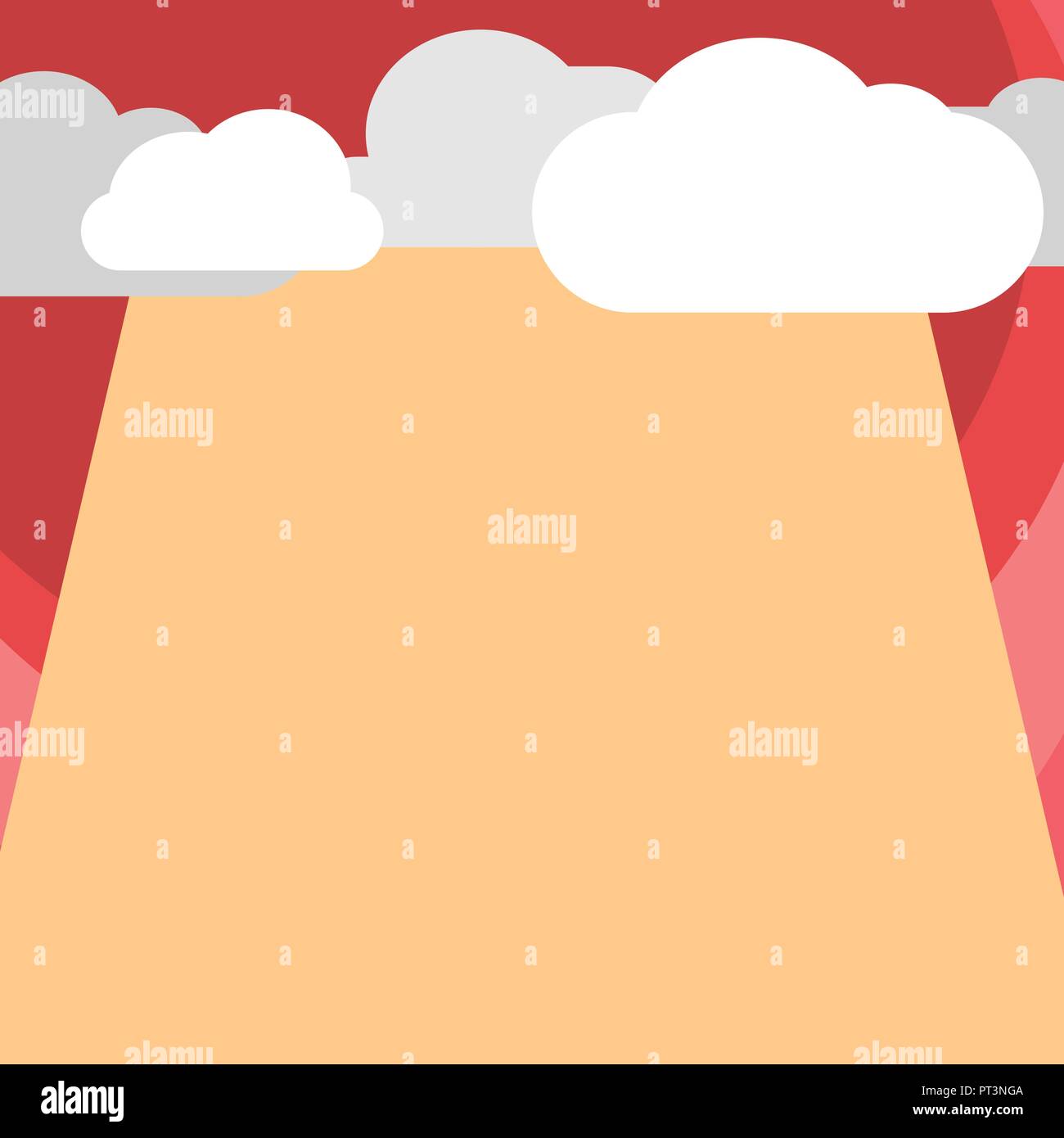 Flat design business Vector Illustration Empty template esp isolated Minimalist graphic layout template for advertising. Blank Clouds Halftone above E Stock Vector