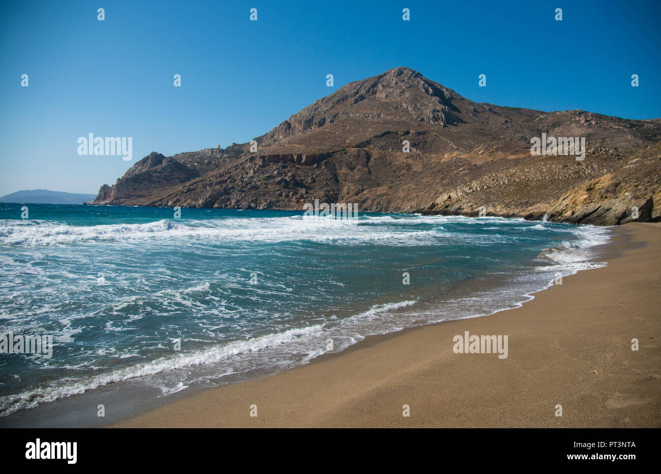 Marmari beach in Mani region of Greece Stock Photo