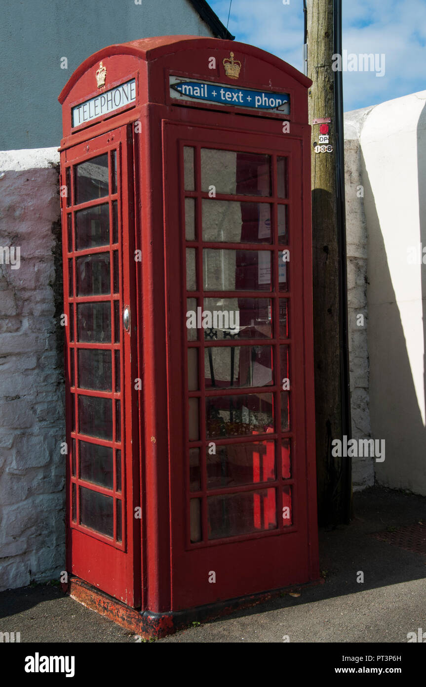 An archetypical British phone box upgraded to offer email as well as