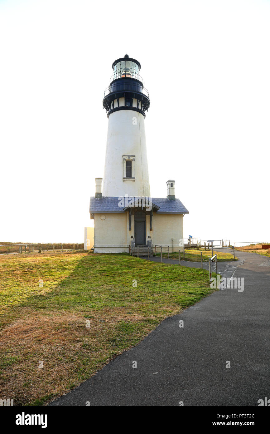 Along the Oregon Coast: Yaquina Head Lighthouse Stock Photo