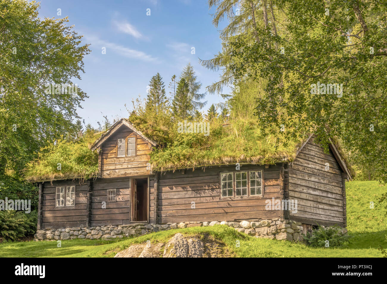 Farmhouse From Framgarden, Sunnmore Museum, Alesund, Norway Stock Photo ...