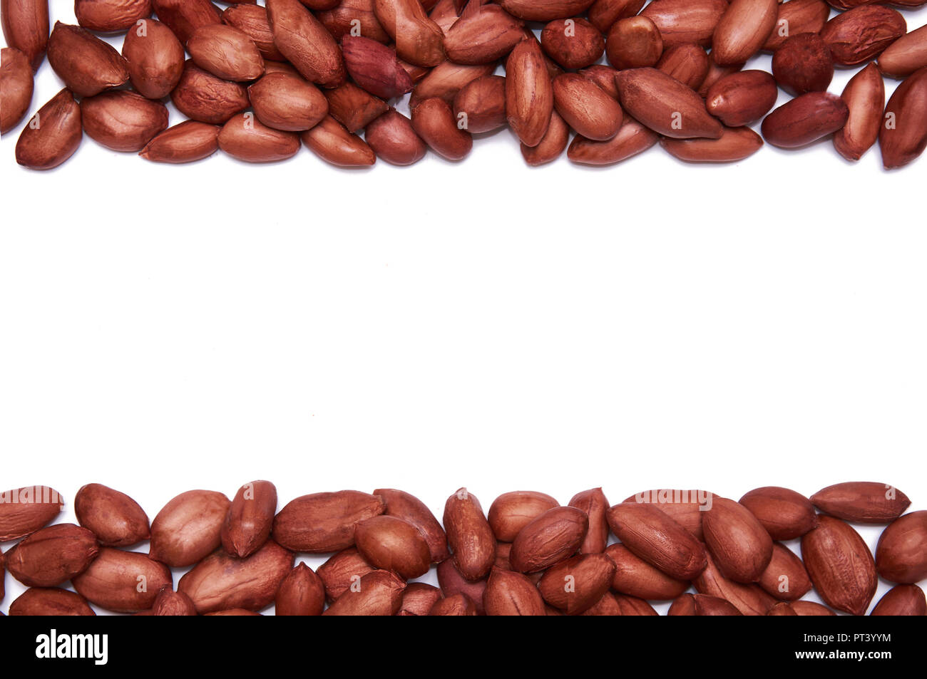 Peanuts isolated on white background Stock Photo - Alamy