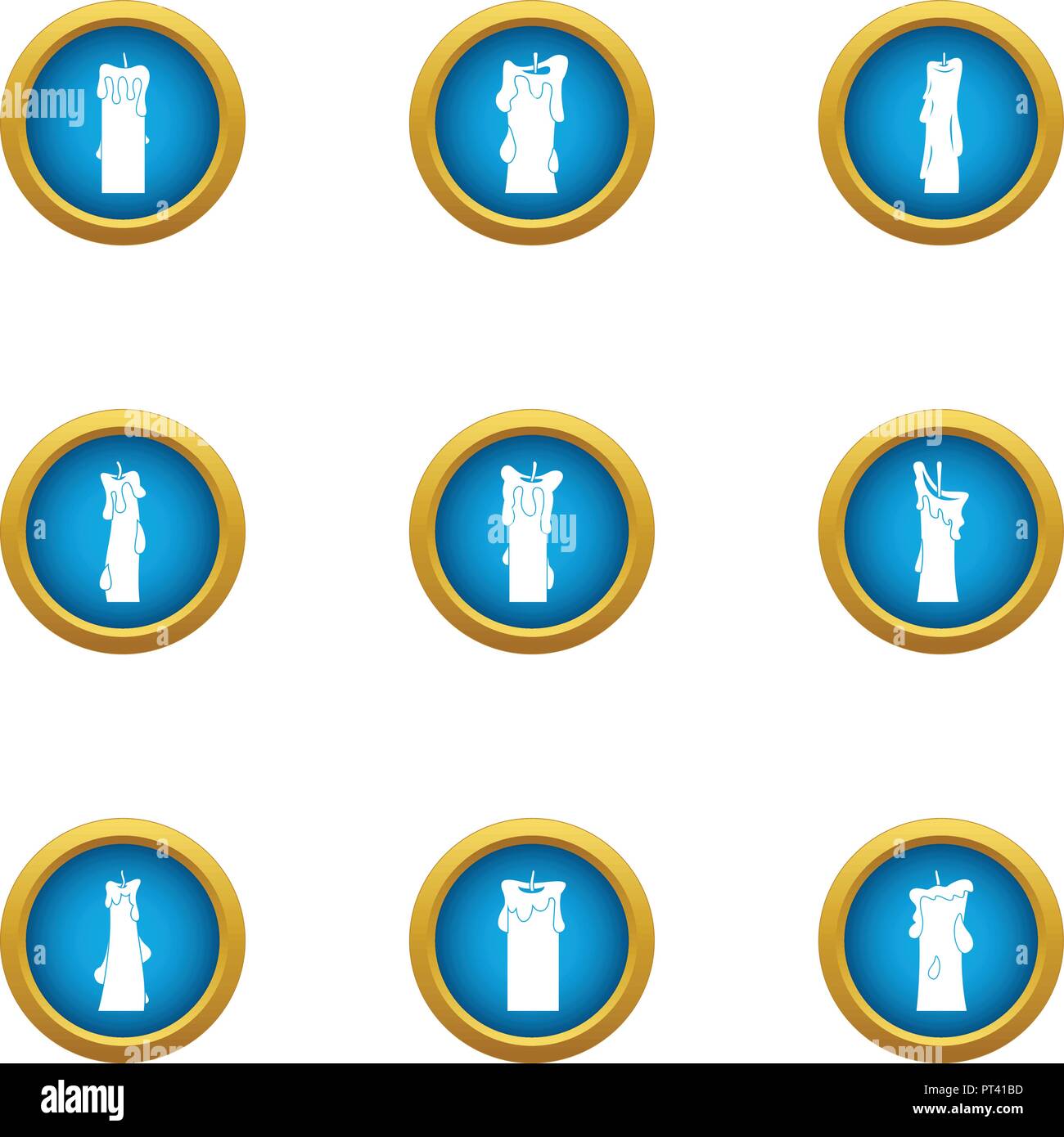 Sunray icons set, flat style Stock Vector Image & Art - Alamy