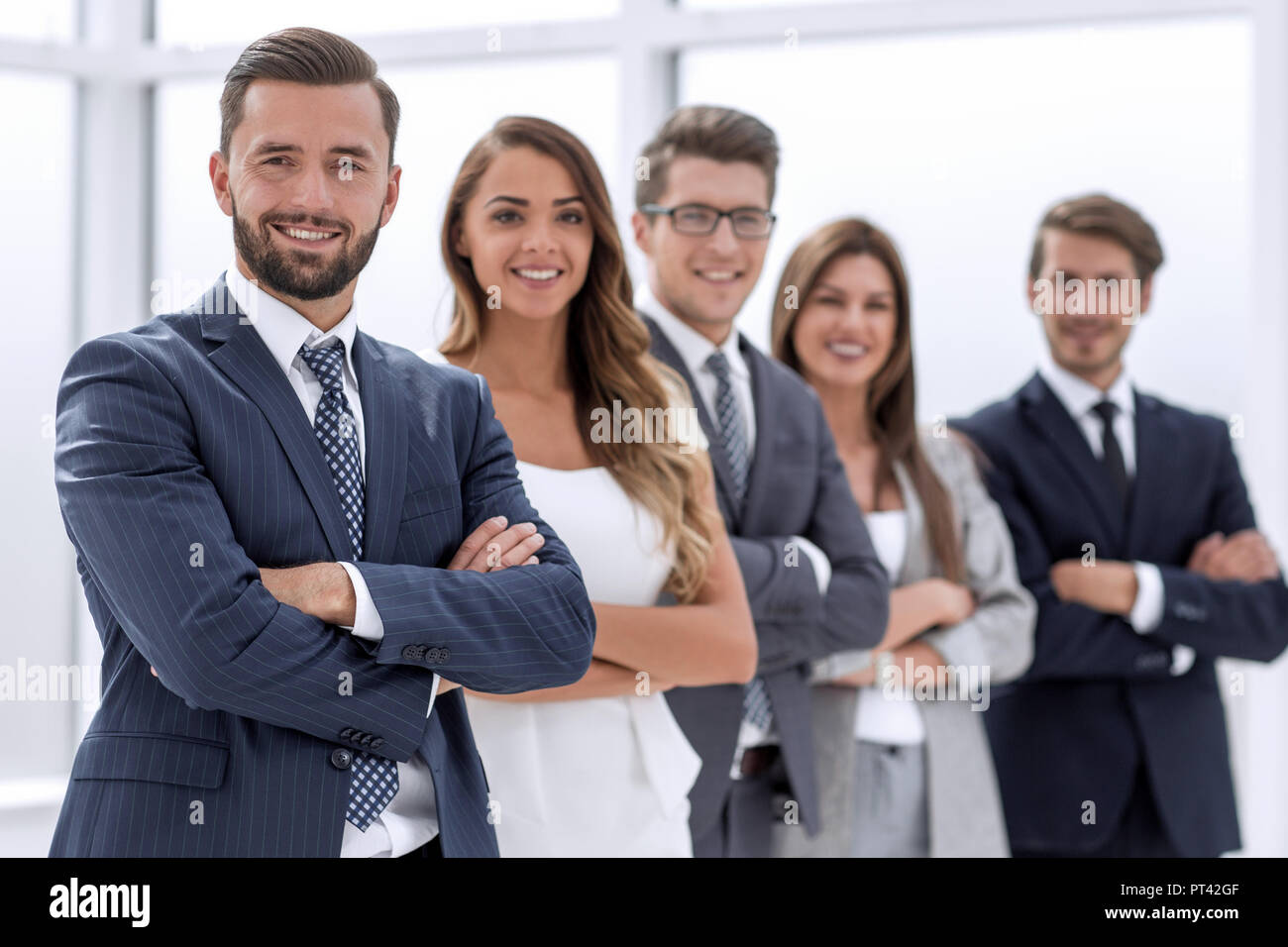 portrait of a confident business team.the concept of teamwork Stock ...