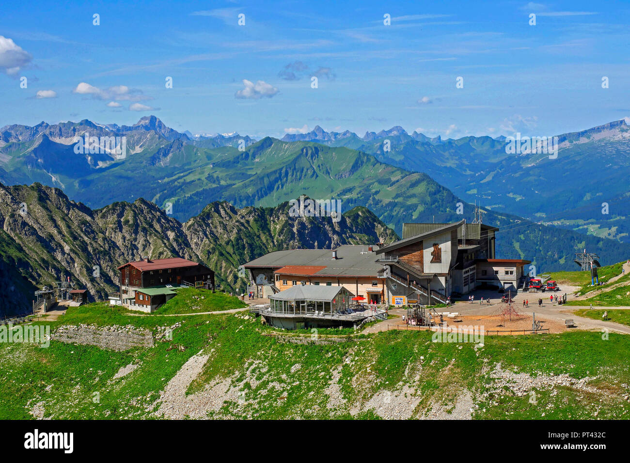 Hofatsblick Station Nebelhorn Cable Car Stock Photos Hofatsblick