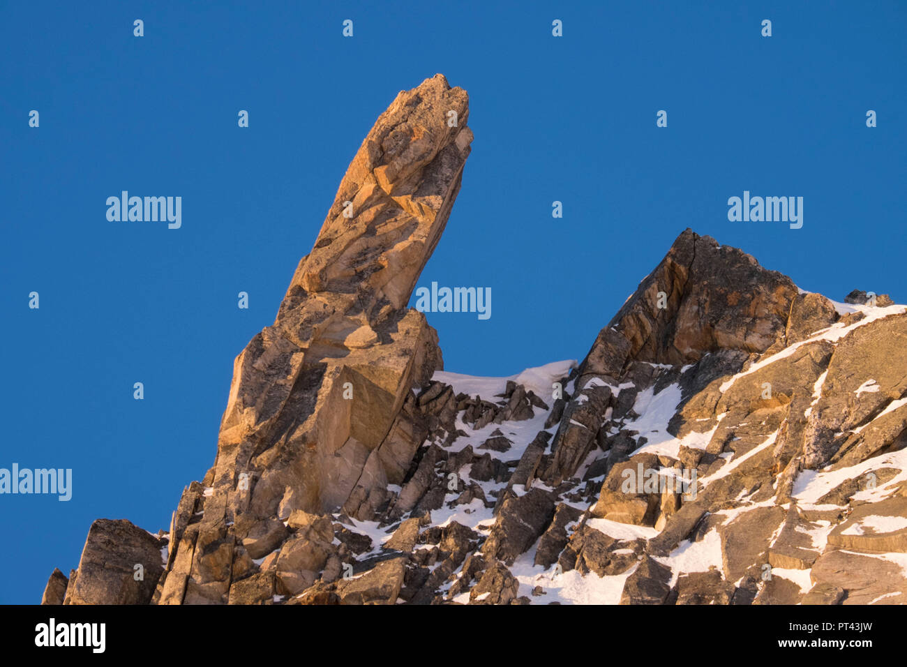 Rock formations at the Simonyspitze, Hohe Tauern, East Tyrol, Austria. Stock Photo