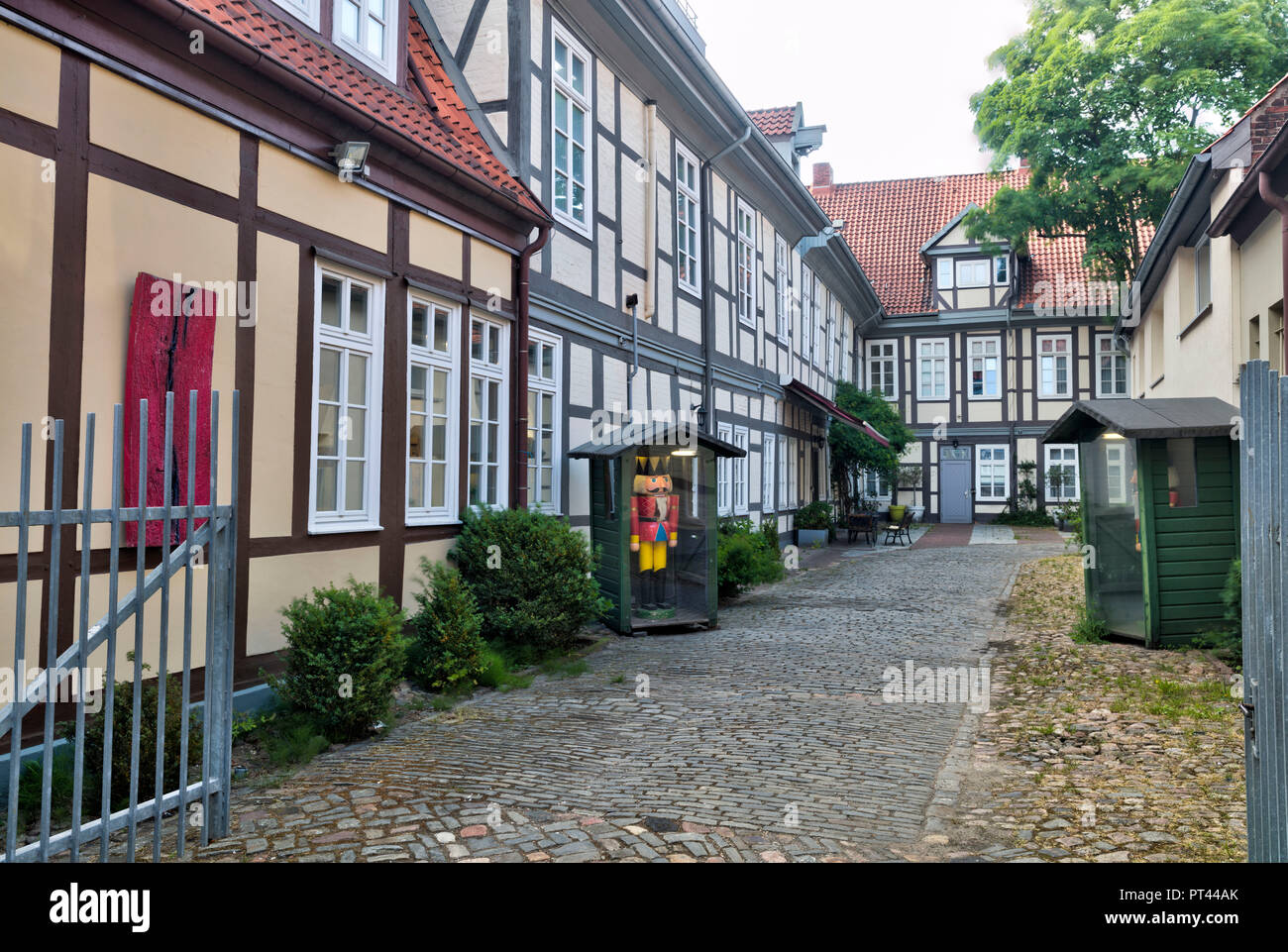 Old Posthof, House View, Facade, half-timber, Old Town, Celle, Lower Saxony, Lüneburg heathland, Northern Germany, Germany, Europe Stock Photo