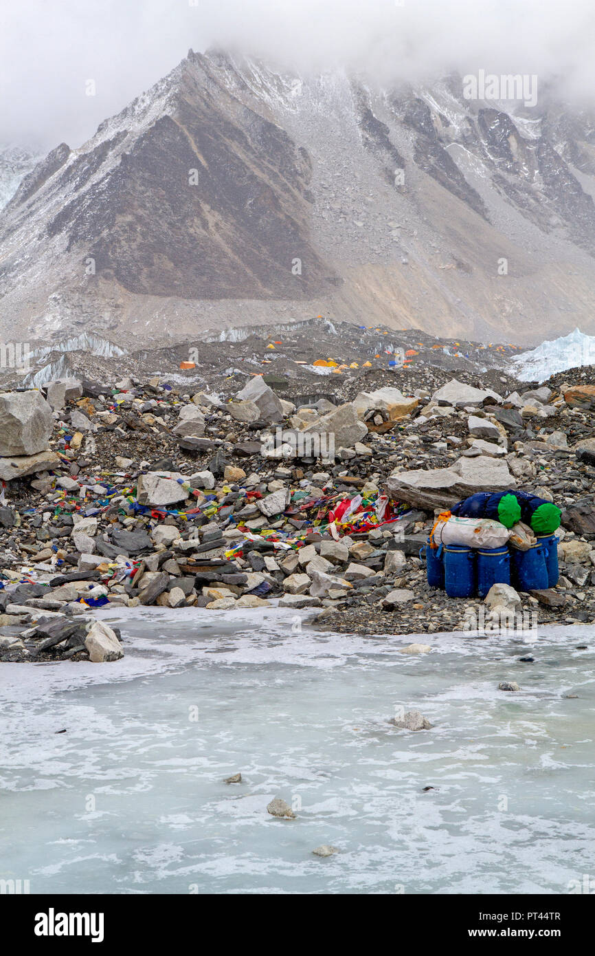 Everest Base Camp Stock Photo