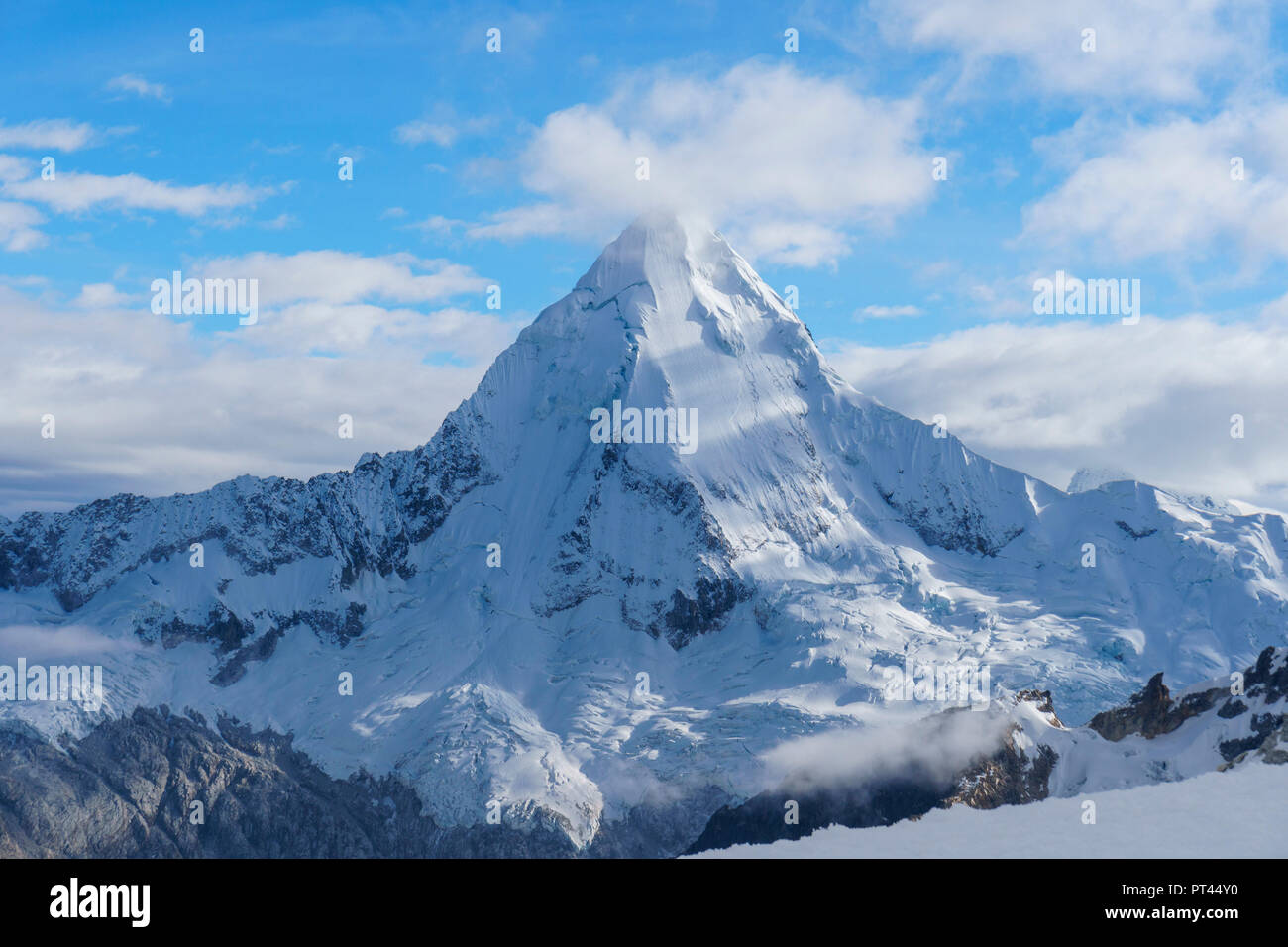 Artesonraju peak from Pisco, Ancasch, Cordigliera Blanca, Peru Stock Photo