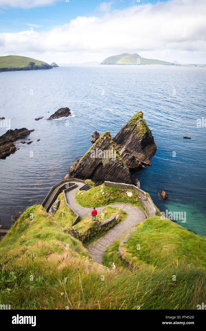 Dunquin pier, Dingle peninsula, County Kerry, Munster province, Ireland, Europe, Stock Photo