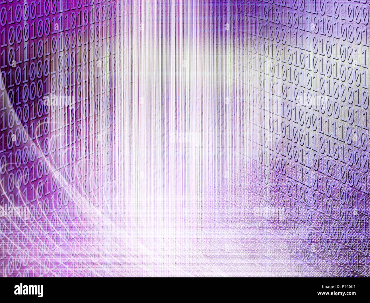 conceptual background image of binary code and abstract lights of ...