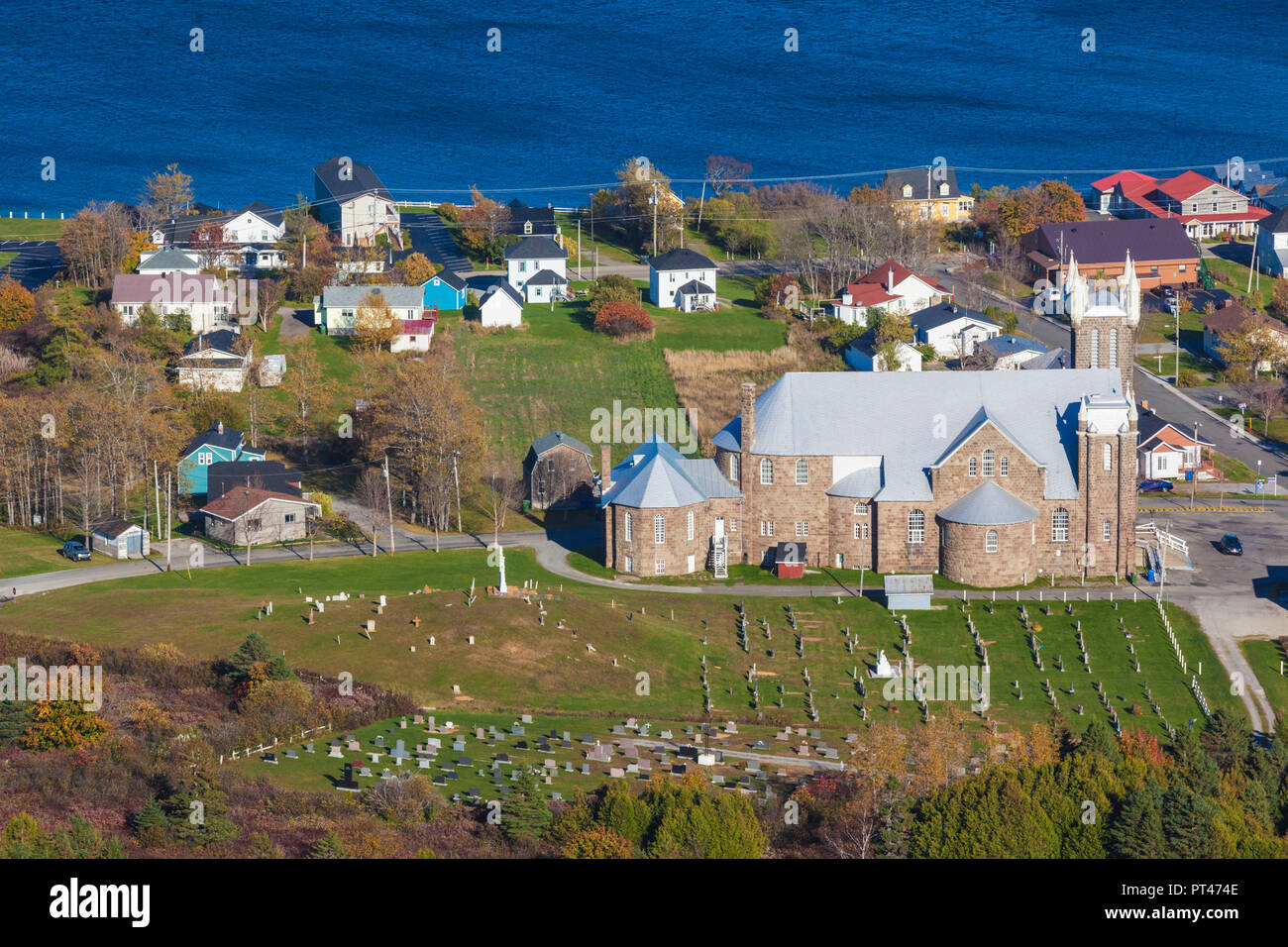 Canada, Quebec, Gaspe Peninsula, Perce, Eglise StMichel, town church