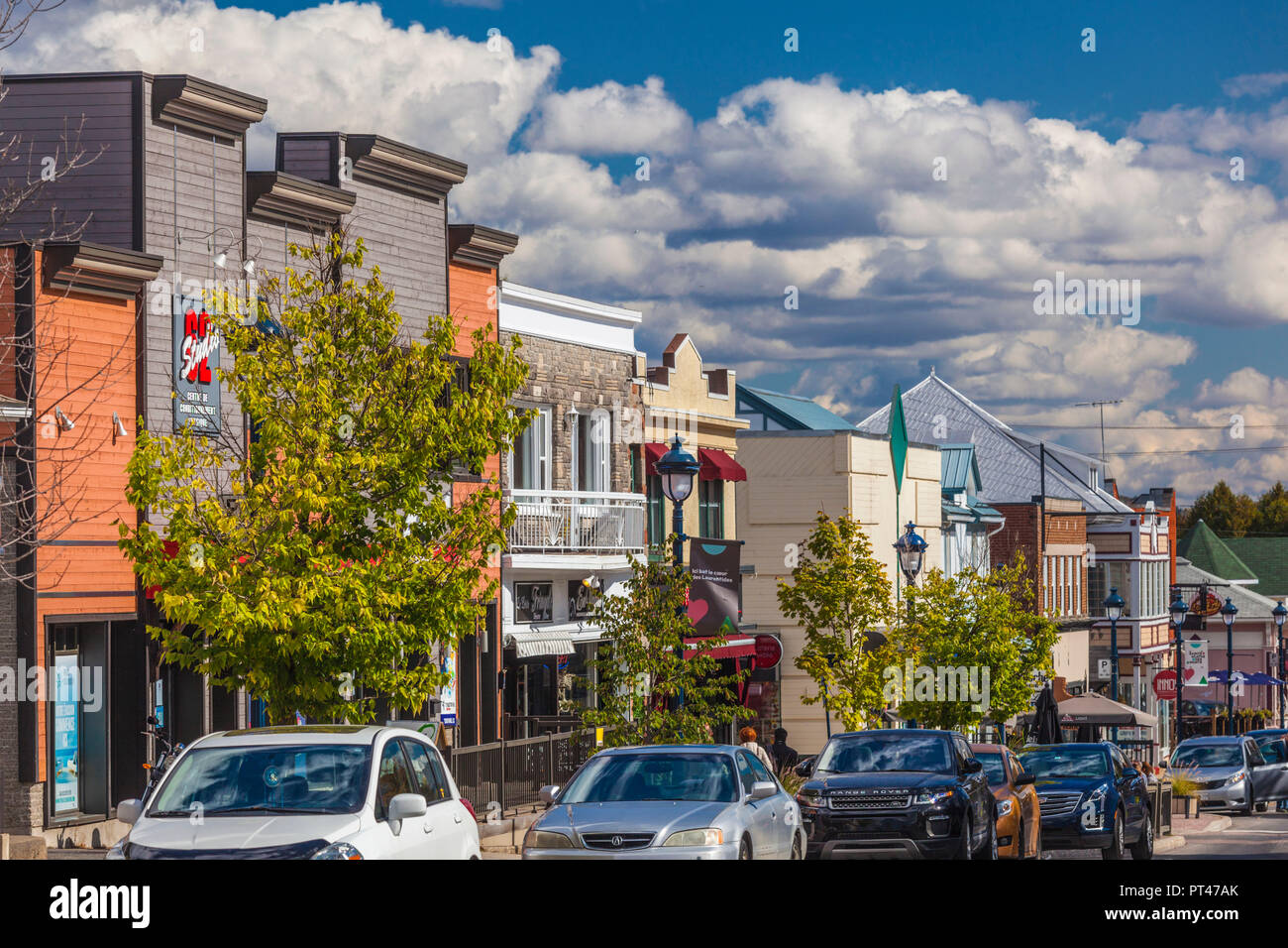 Canada, Quebec, The Laurentians, Sainte Agathe Des Monts, town center