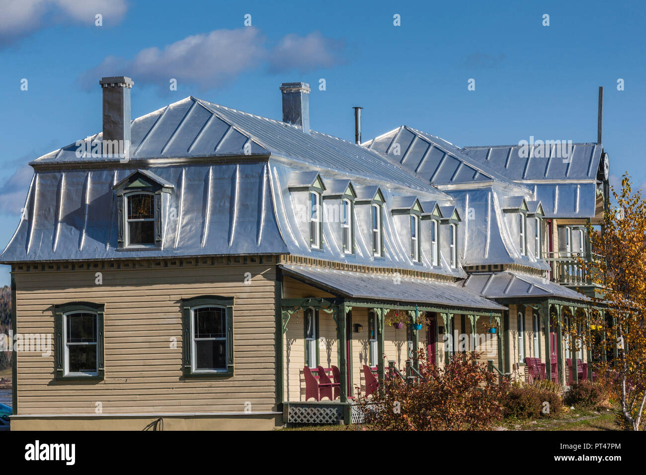 Canada, Quebec, Gaspe Peninsula, Port Daniel, Hotel de Ville, town hall in former early 20th
