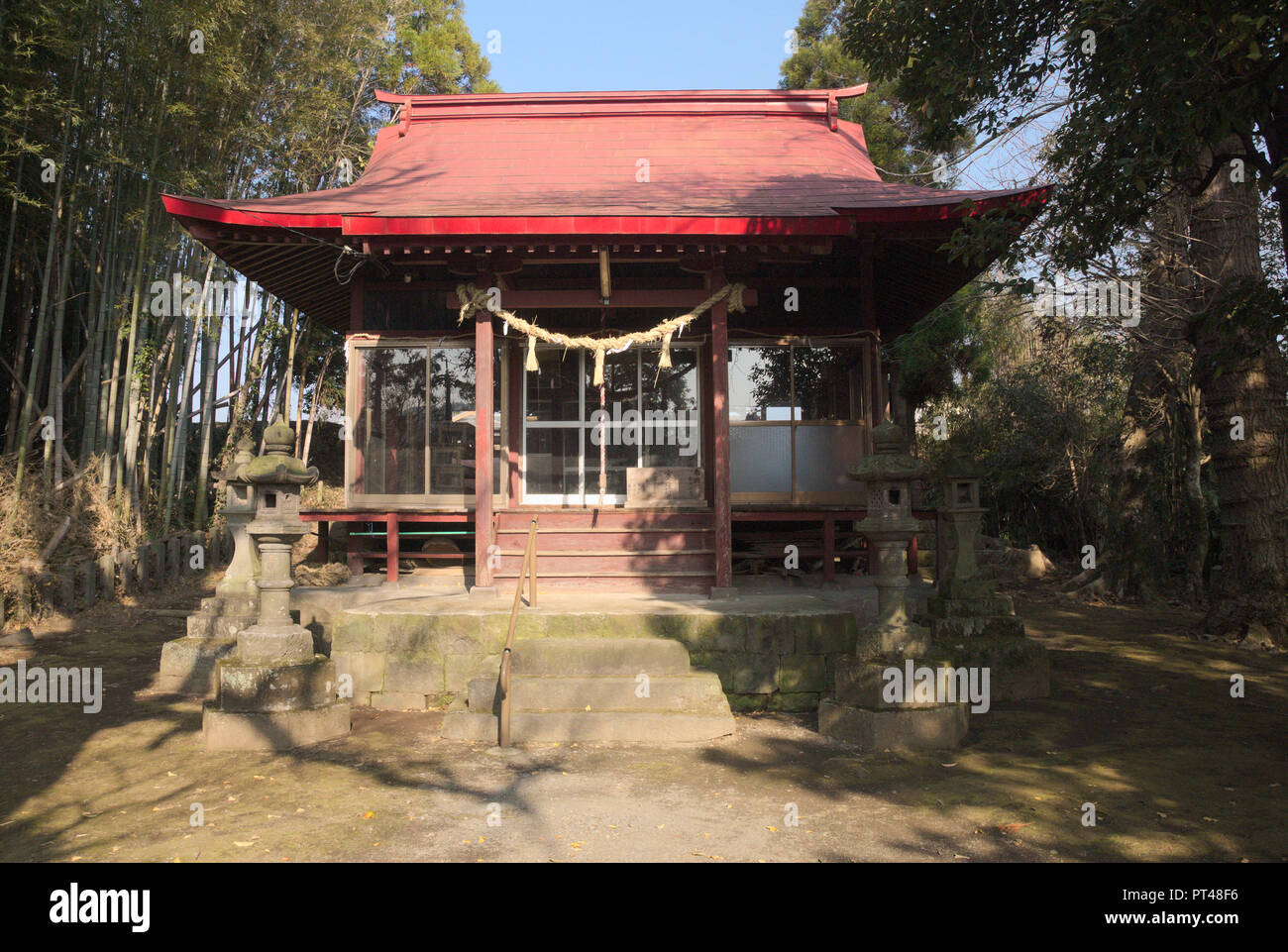 A Buddhist temple in Ōzu, Kumamoto, Kyushu, Japan Stock Photo