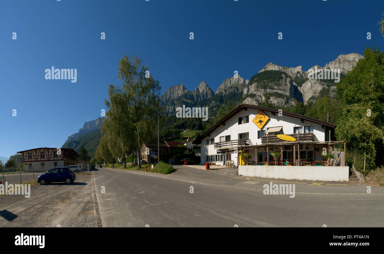 Boomerang Bar, Australianthemed pub/cafe in Walenstadt, Swiss Alps