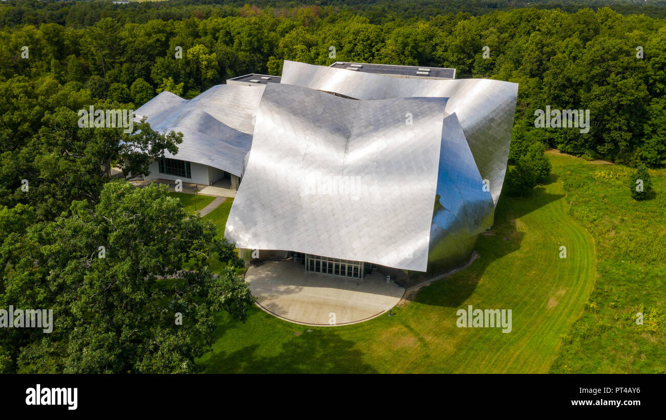 Richard B. Fisher Center for the Performing Arts, or Fisher Hall,  Bard College, Annandale-on-Hudson, NY, USA Stock Photo
