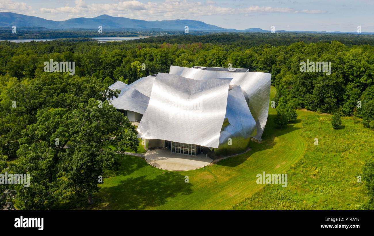 Richard B. Fisher Center for the Performing Arts, or Fisher Hall,  Bard College, Annandale-on-Hudson, NY, USA Stock Photo