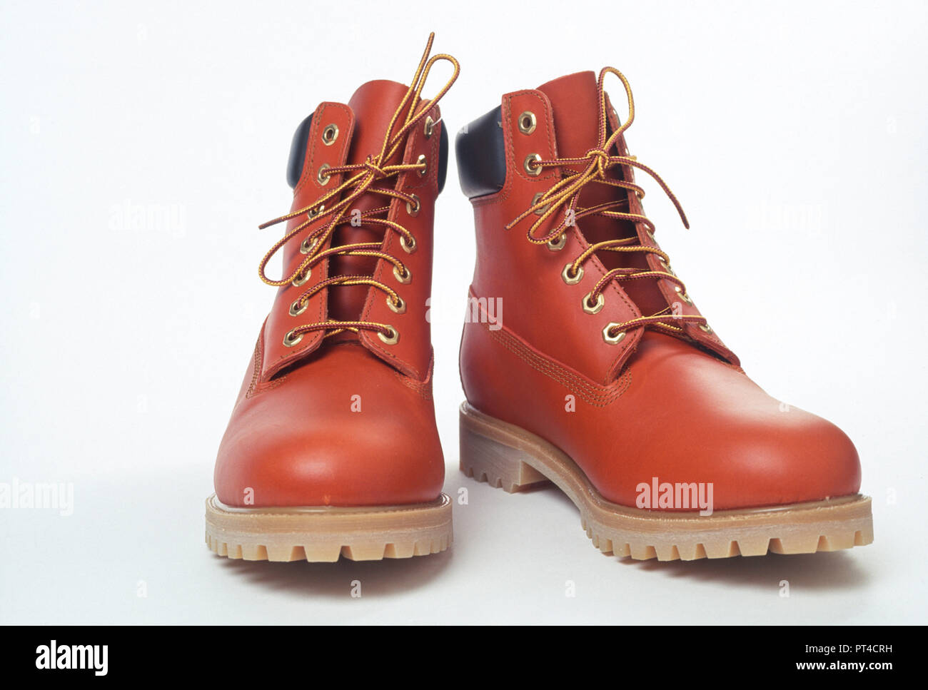 Close up of brand new work boots, USA Stock Photo Alamy