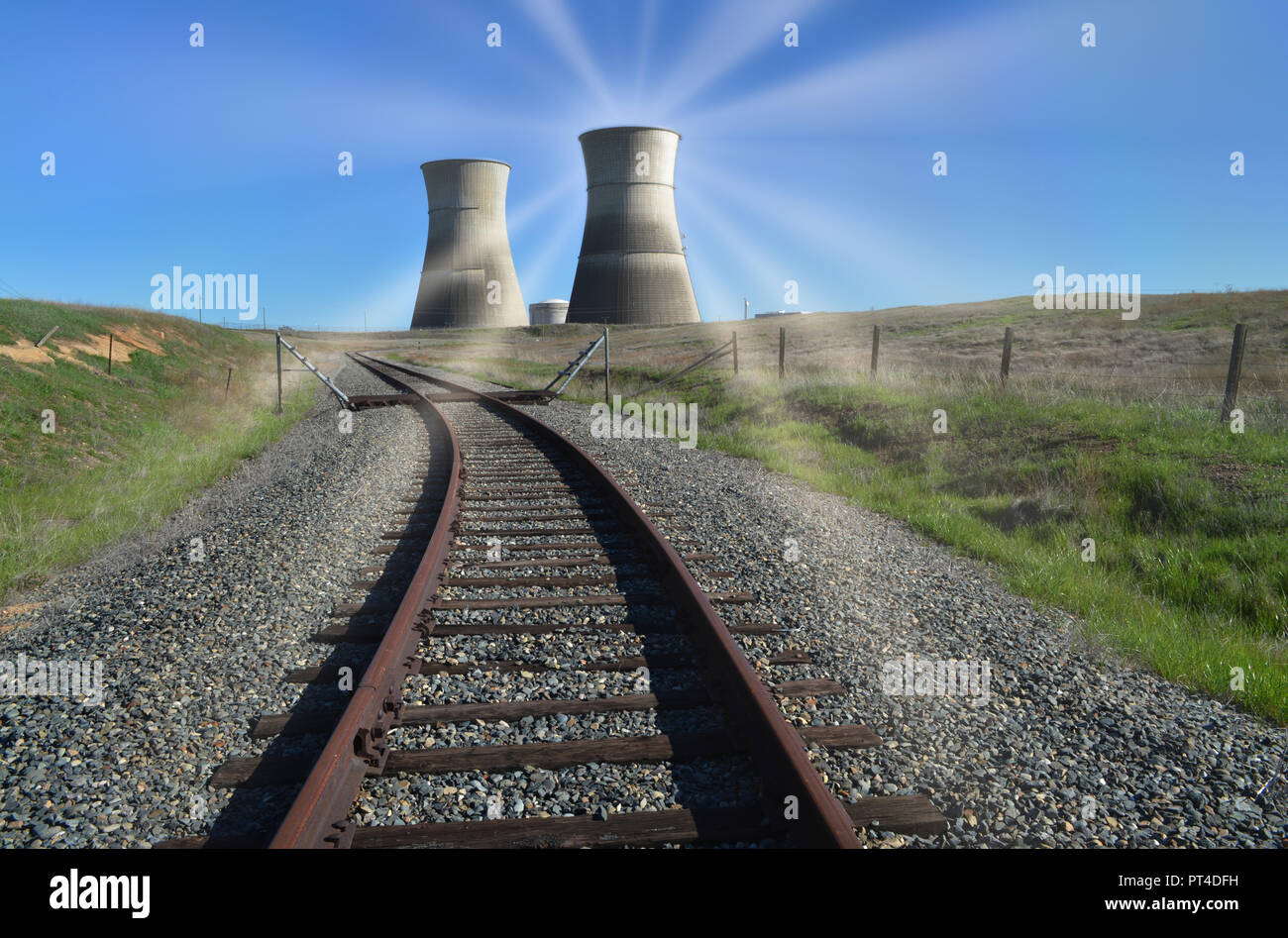 Rancho Seco Nuclear power plant Stock Photo - Alamy