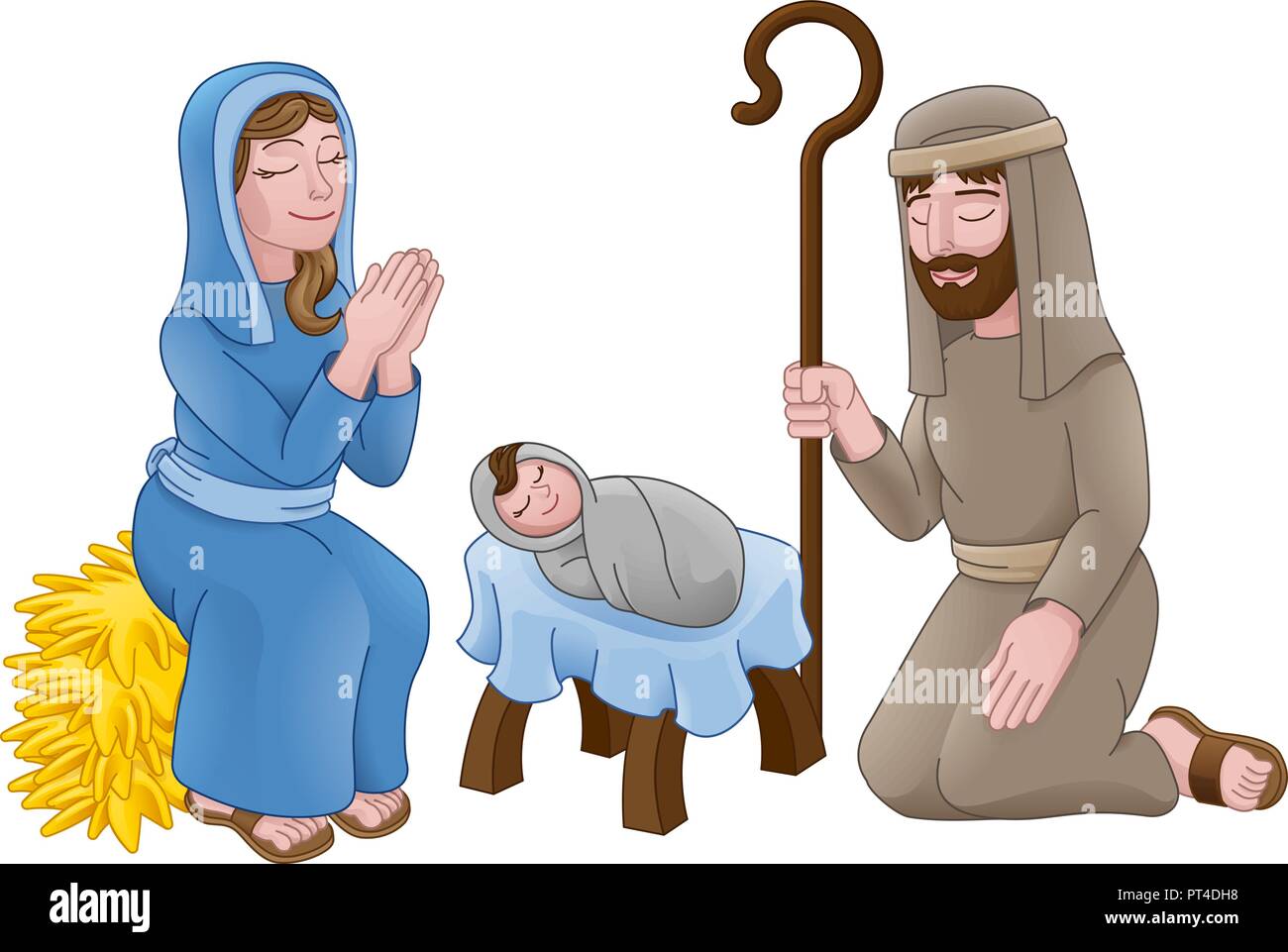 Nativity scene art Cut Out Stock Images & Pictures - Alamy