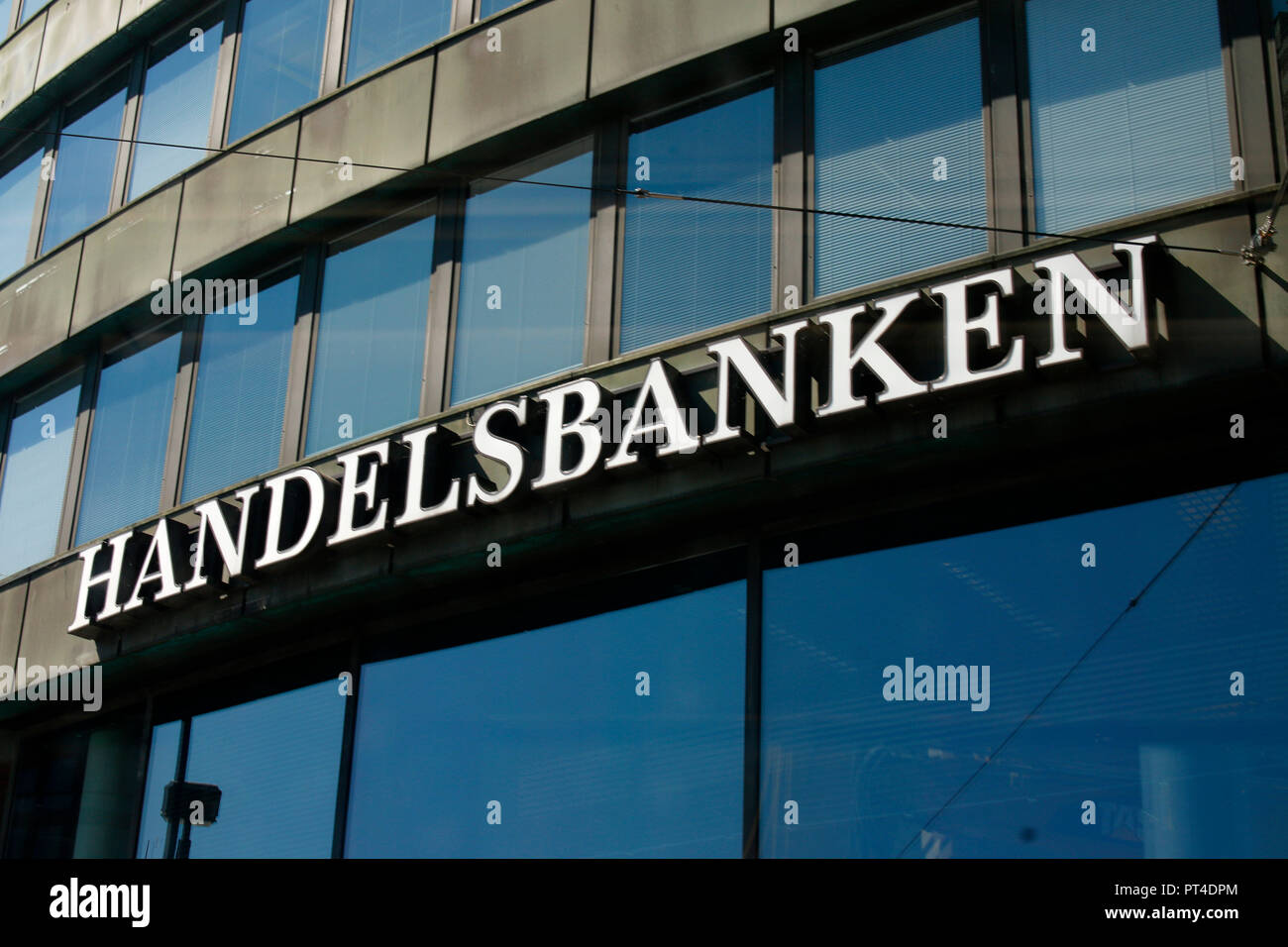 das Logo der Marke/ the logo of the brand 'Handelsbanken', Helsinki   (nur fuer redaktionelle Verwendung. Keine Werbung. Referenzdatenbank: http://www Stock Photo