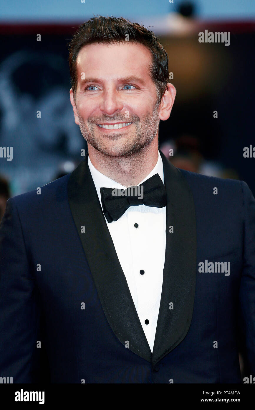 VENICE, ITALY AUGUST 31 Bradley Cooper attends the premiere of the
